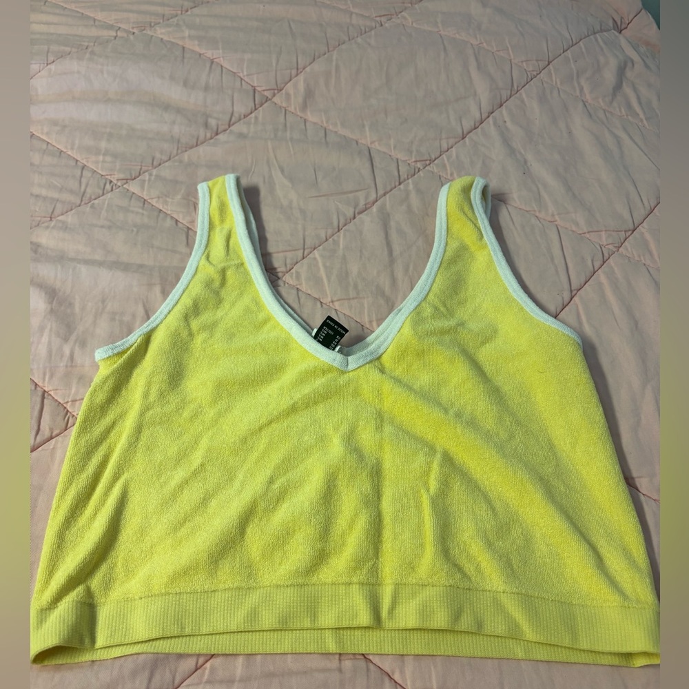 Yellow Crop Top